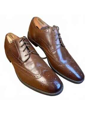 Florsheim Brown Leather Wingtip Dress Shoes
